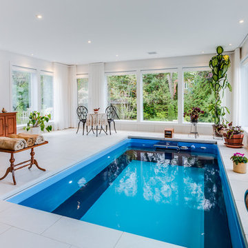 Beautiful Home Addition Featuring an Indoor Pool