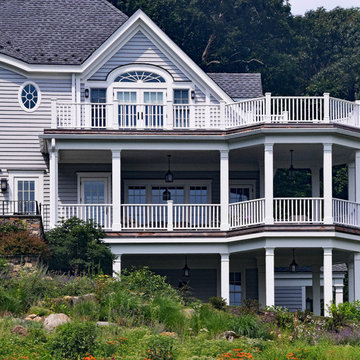 Traditional House Overlooking Water