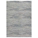 Jaipur Living - Jaipur Living Pasque Abstract Dark Blue/ Tan Area Rug 9'3"X12' - The Sundar collection showcases landscape-inspired abstracts that offer texture and elevated colorways to modern interiors. The Pasque area rug showcases a linear design in soothing tones of tan, dark blue, and brown. The durable yet soft polypropylene and polyester shrink creates a high-low pile that is easy to care for and clean. The livable construction of this rug complements any high-traffic area in the home, including bedrooms, living spaces, or hallways.