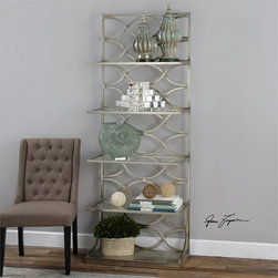 Lashaya Silver, Etagere | Uttermost - Bookcases