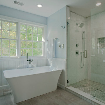 Peaceful master bathroom