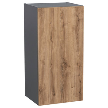 24 x 30 Wall Cabinet-Single Door-with Natural Teak door