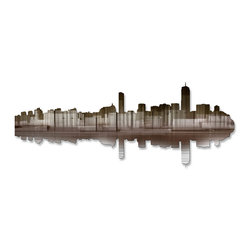 Boston Reflection II Steel Wall Art - Wall Sculptures