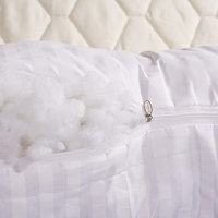 Bed Rest Reading Wedge Pillow for Headboard Daybed Dorm Light Gray Linen Blend, 39x20x8
