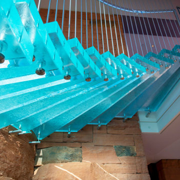 Impressive glass stair treads - ARIZONA, USA
