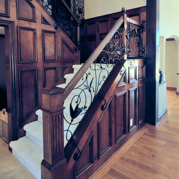 #2471 - Flamboyant Art Nouveau Staircase Railing