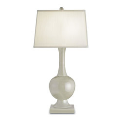 Currey & Company Downton Table Lamp in Pale Celadon - Table Lamps