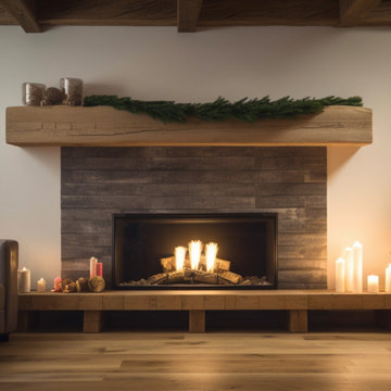 Beautiful Simple Wood Beam Fireplace Mantels