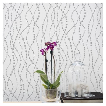 Pearls Allover Stencil Trendy Easy DIY Home Decor For Walls, Large