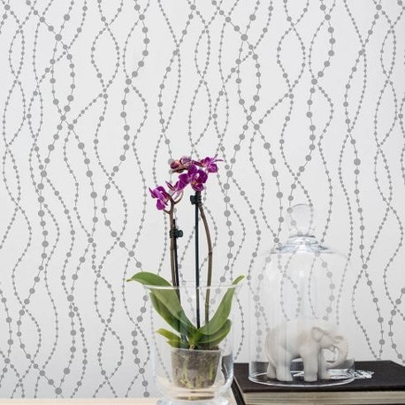 Pearls Allover Stencil Trendy Easy DIY Home Decor For Walls, Large