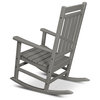 Polywood Estate Porch Rocking Chair, Black
