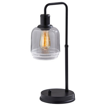 Barnett Cylinder Desk Lamp- Black