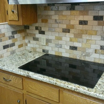 KITCHEN - Backsplash - Multi-color 2" x 4" Travertine