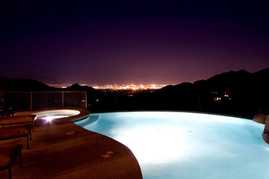 Inspiration for a mediterranean pool remodel in Phoenix