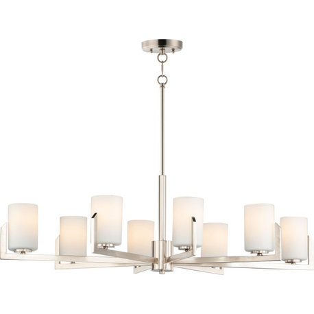 Maxim Lighting 21288SWSN Dart - Eight Light Chandelier