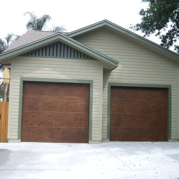 Garage with Loft and Antique Stairway
