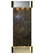 Inspiration Falls Water Fountain, Green Marble, Stainless Steel, Round