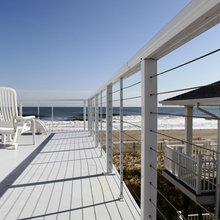 Exterior deck railing