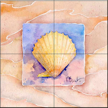 Tile Mural, Summer Scallop by Paul Brent