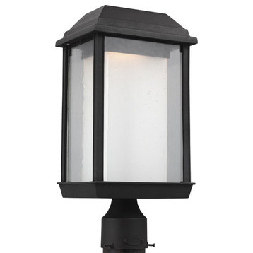 McHenry LED Post Lantern, Textured Black
