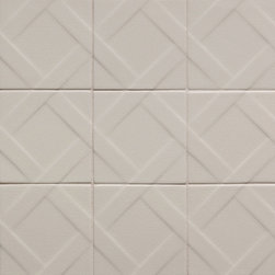 Robert A. M. Stern Collection Trellis Ivory 4" x 4" - Mosaic Tile