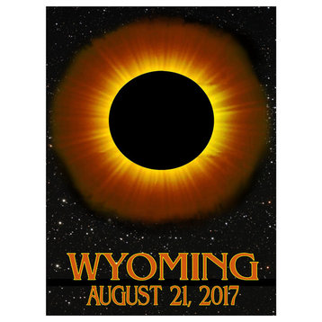 Nw Artmall Wyoming Solar Eclipse Art Print, 18"x24"