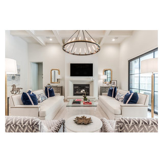 Sandalwood transitional - Transitional - Living Room - Houston - by ...