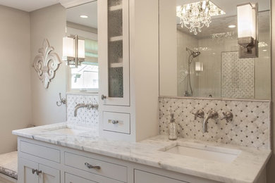 Inspiration for a transitional bathroom remodel in Dallas