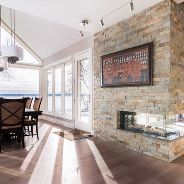 Flare Room Definer – Peninsula Linear Fireplaces