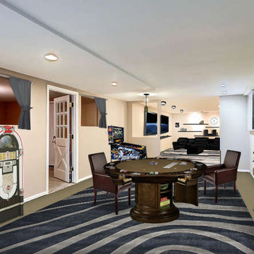 Basement Game room and Theater room