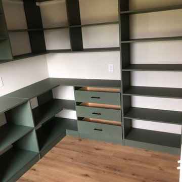 Smoke Green Walk-in Pantry