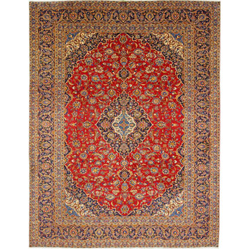 Persian Rug Keshan 13'1"x9'11" Hand Knotted