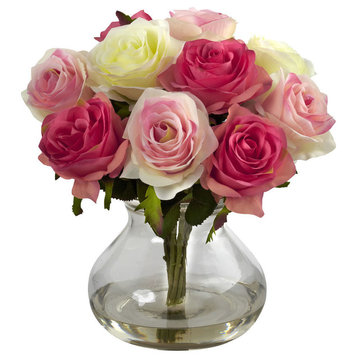 Rose Arrangement With Vase