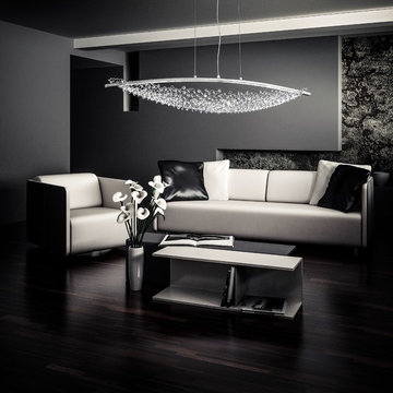 Amaca Pendant with Clear Crystals From Swarovski