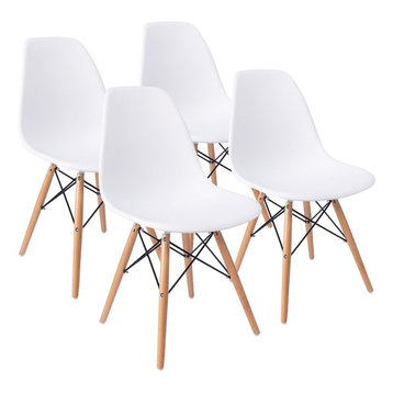 Mid Century Modern Dining Chair Effiel Modern Lounge Chair, Set of 4