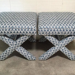 Custom X Benches - Footstools And Ottomans
