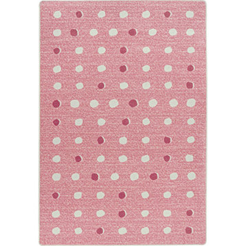 Little Moons 7'8" x 10'9" area rug in color Blush