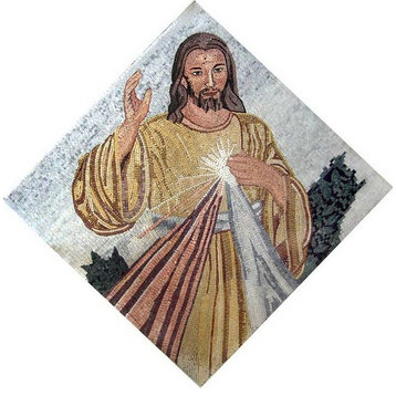 Sacred Heart Mosaic Mural, 31"x31"