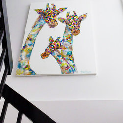 Tracey Keller - 3 Raafs in Stairwells - Paintings