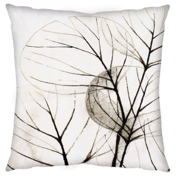 Edge of Twilight 18 x 18 Leaf Pattern Decorative Pillow Cover
