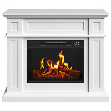 Electric Fireplace, Mantel