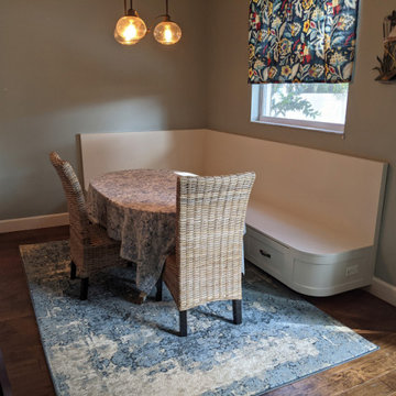 Custom Built-In Kitchen "L" Shape Banquette