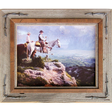 Western Frames With Barbed Wire, Hobble Creek Series, 12"x18"