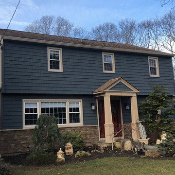 Centerport Siding - Midnight & Plum Creek | Alpha Windows & Siding