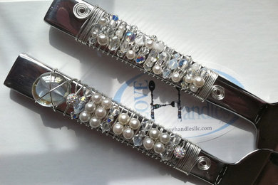 Bridal Crystal & Pearls, Oneida Aero® cake server & cake knife