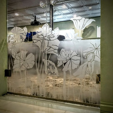 Custom Etched Glass Art - Chicago