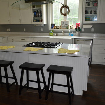 Medallion White Icing Cabinetry with Beadboard doors