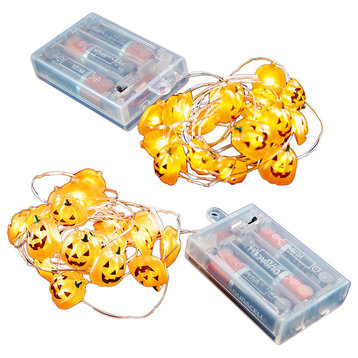 Battery Operated LED Waterproof 20 Mini String Lights With Timer, Set of 2