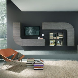 Italian Wall Unit Velvet Millenium 945 by Artigian Mobili - $3,125.00 - Entertainment Centers And Tv Stands