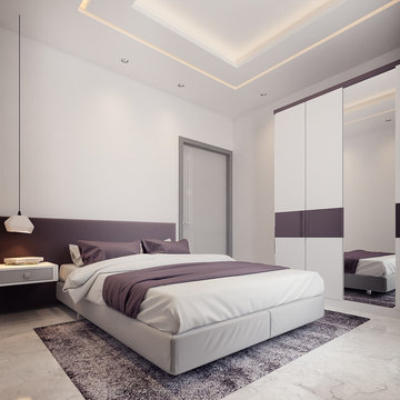 Flat 3D Visualization- تصميم شقة سكنية
